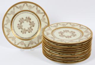 Appraisal: HUTSCHENREUTHER PORCELAIN SERVICE PLATES C HUTSCHENREUTHER PORCELAIN SERVICE PLATES C