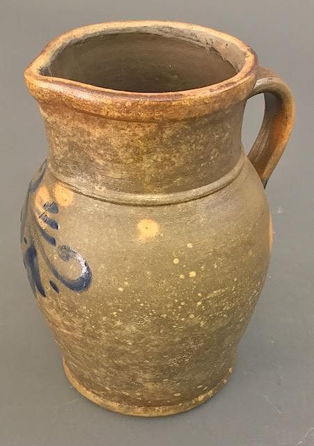 Appraisal: Stoneware Half Gallon Pitcher Stoneware half gallon pitcher th c