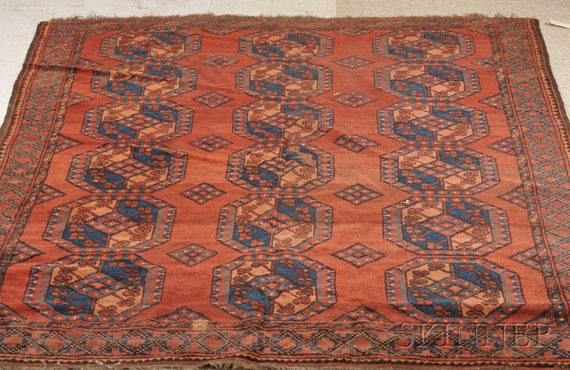 Appraisal: Ersari Main Carpet West Turkestan last quarter th century small