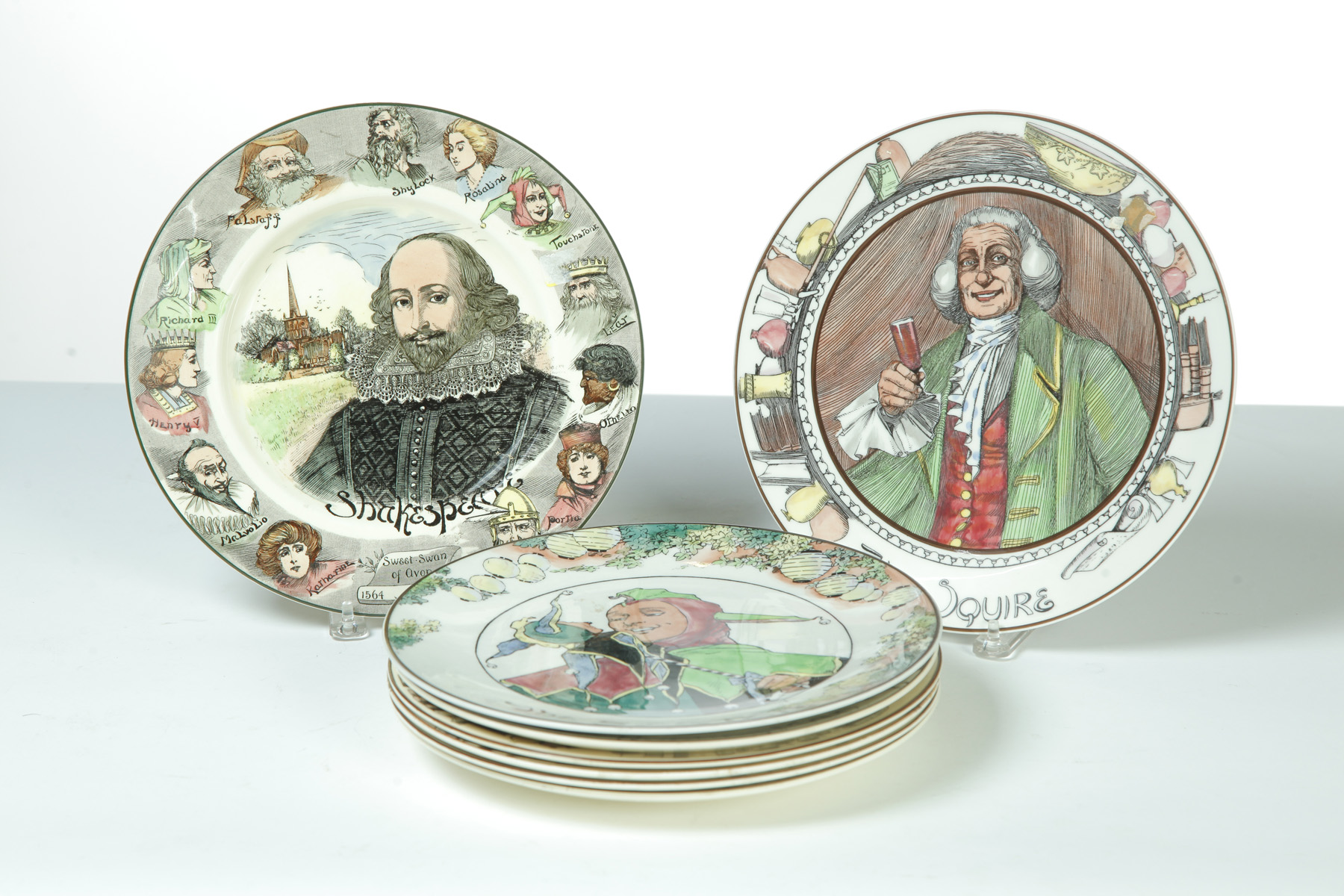 Appraisal: EIGHT ROYAL DOULTON PLATES England nd half- th century Collection