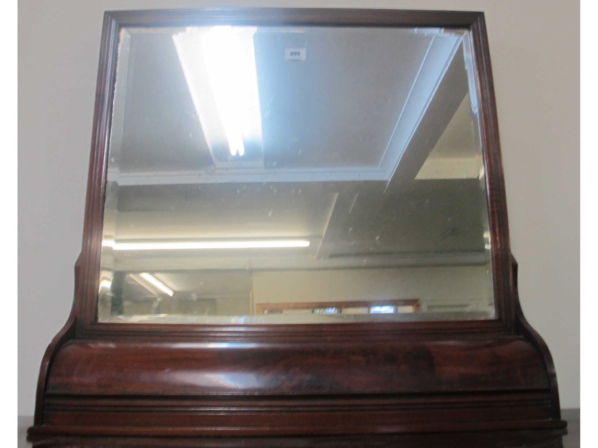 Appraisal: A mahogany framed dressing table mirror