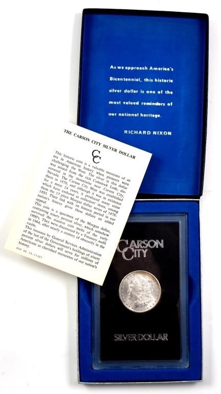 Appraisal: CC CARSON CITY SILVER DOLLAR CC Carson City Silver Dollar