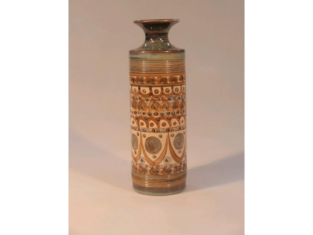 Appraisal: A Denby stoneware Minaret vase circular with an everted rim