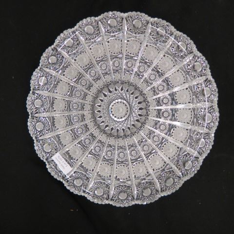 Appraisal: Cut Crystal Tray panels of hobstars diameter excellent