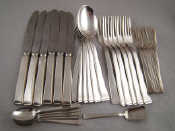 Appraisal: A part canteen of WMF plated flatware comprising six each