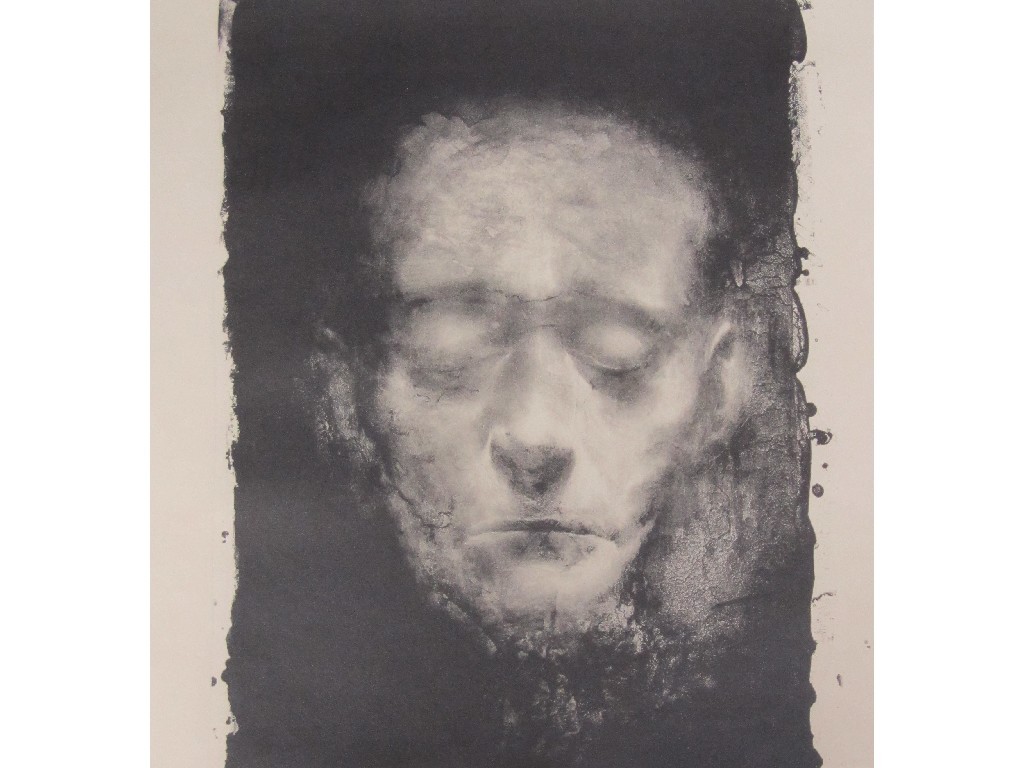 Appraisal: KEN CURRIE b DEATH MASK Lithograph signed verso x cm