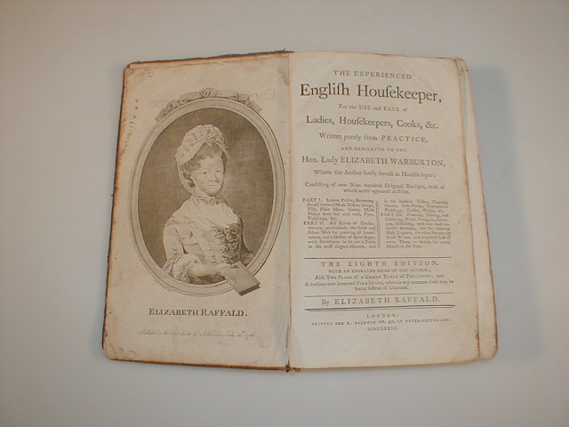 Appraisal: Elizabeth Raffald - The Experienced English Housekeeper published one volume