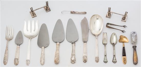 Appraisal: Sale Lot A Collection of Silver and Silver-plate Flatware comprising