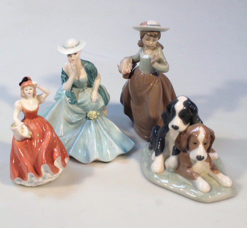 Appraisal: Various pottery to include a Nao figure of a girl