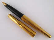 Appraisal: A gold plated Sheaffer Lady white dot fountain pen aerometric