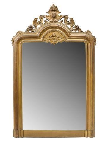 Appraisal: French Charles X period giltwood mirror first half th c