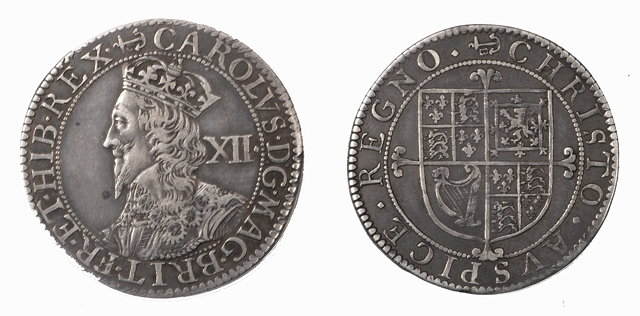 Appraisal: A CHARLES I BRIOT SHILLING S VF