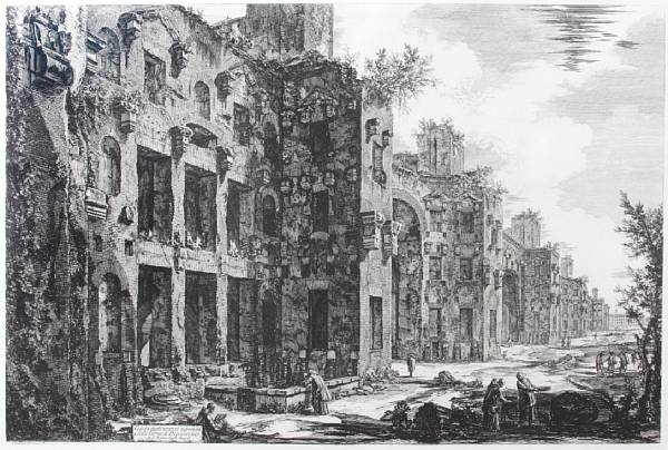 Appraisal: Giovanni Battista Piranesi Italian - Rovine delle Terme Antoniniane from