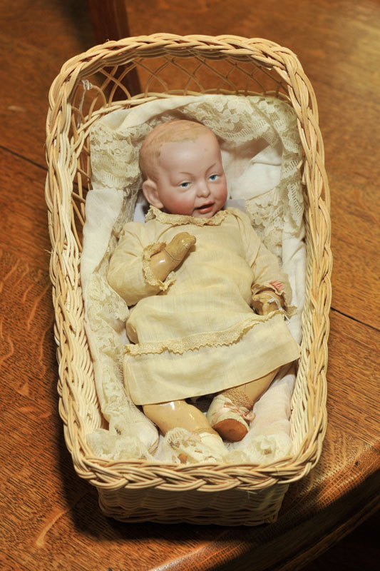 Appraisal: KAMMER REINHARDT BISQUE HEAD DOLL ''Kaiser Baby'' Bisque head with