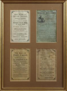 Appraisal: Four New Orleans Ads th c presented in a sing