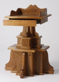 Appraisal: American oak lectern h Mid to late th century American