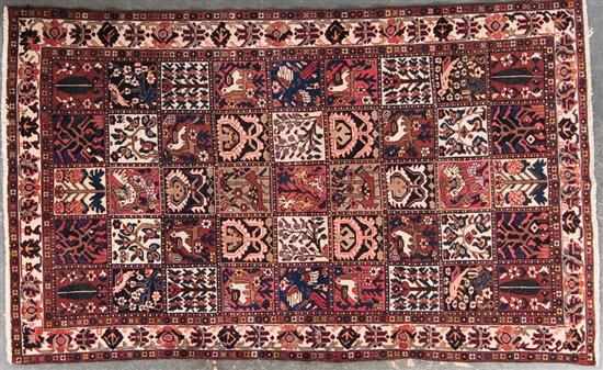 Appraisal: Persian Bahktiari rug Iran modern x Estimate -