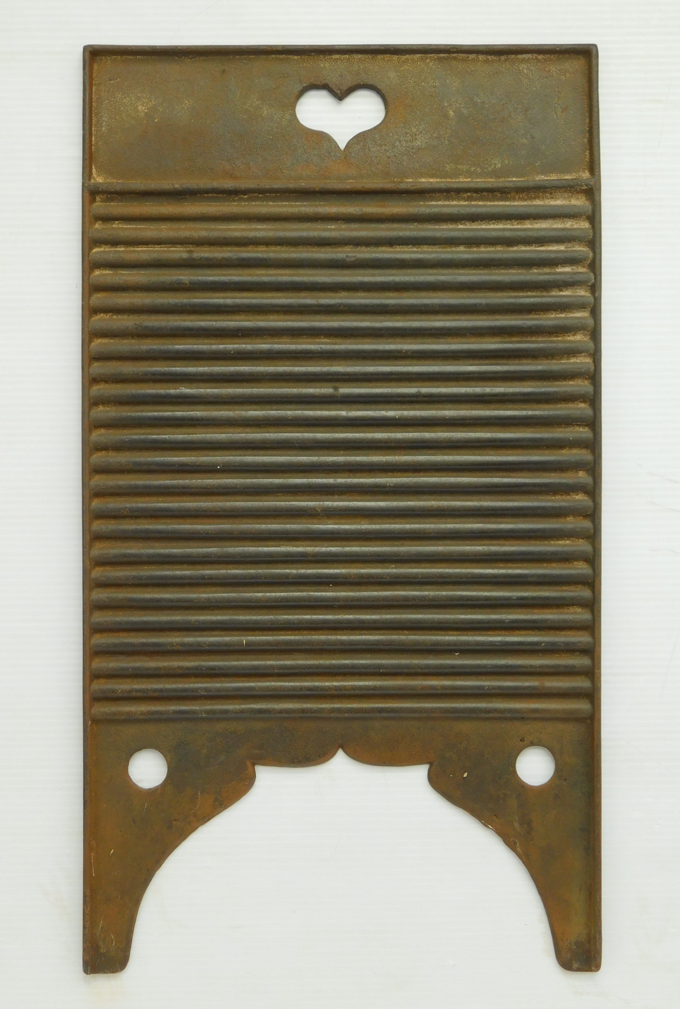 Appraisal: th c Cast iron washboard x ''