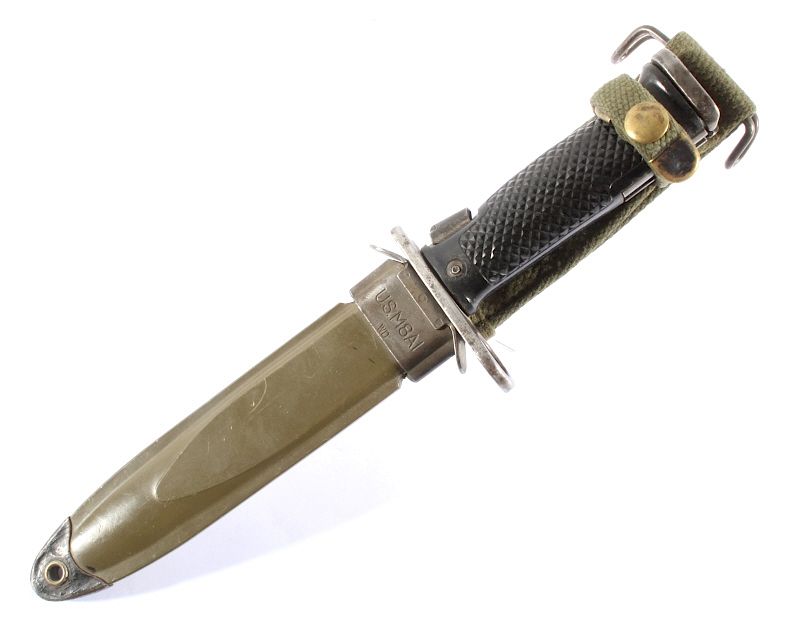 Appraisal: U S M Imperial Bayonet with M A Scabbard This