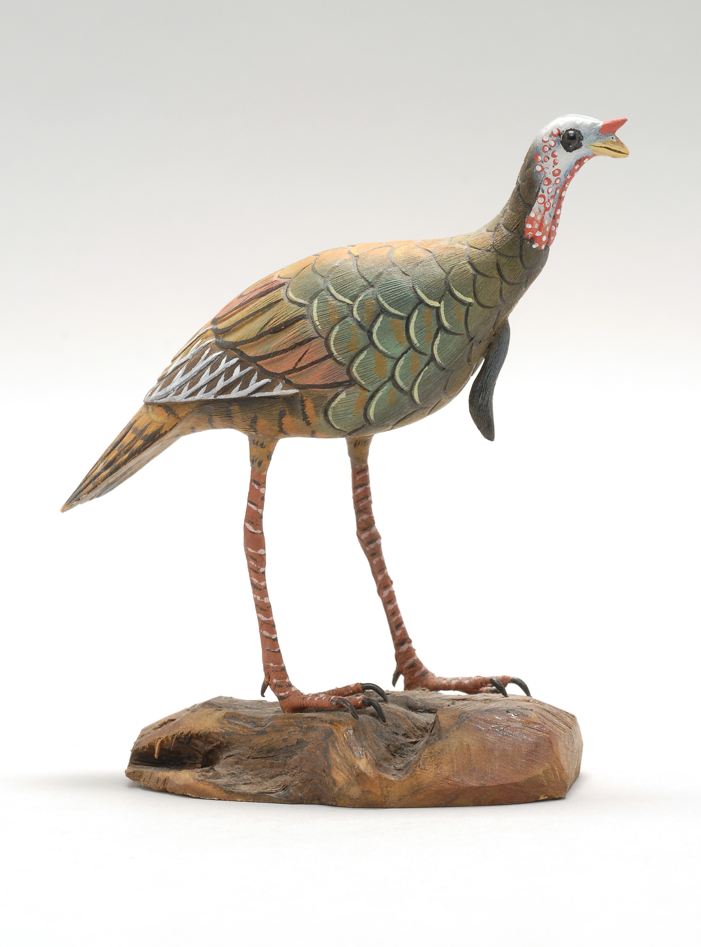 Appraisal: MINIATURE WILD TURKEY Maker unknown Initialed SW on bottom of