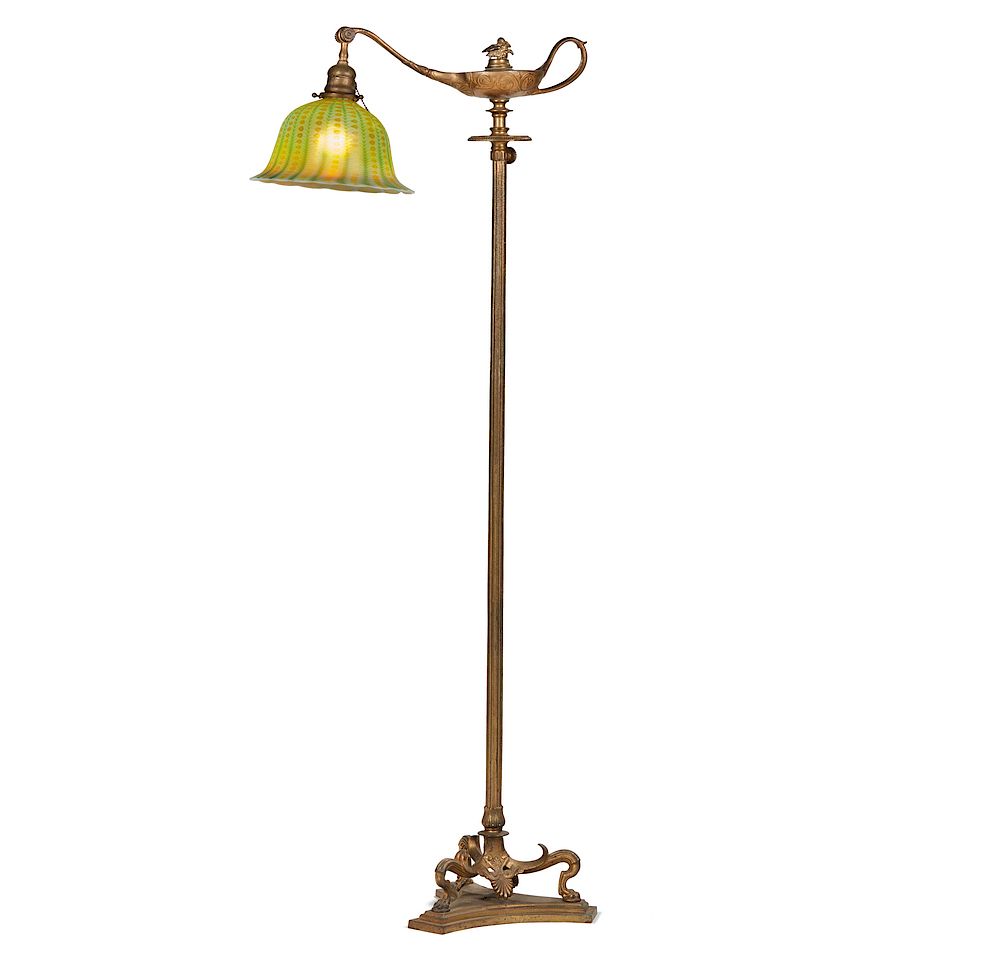 Appraisal: Tiffany Studios Aladdin Floor Lamp Tiffany Studios Aladdin floor lamp