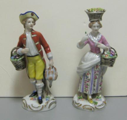 Appraisal: TWO GERMAN PORCELAIN FIGURES W Goebel Rodental circa - a