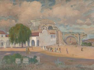 Appraisal: Edgar Keller ''A Wedding Procession At San Juan Capistrano California''