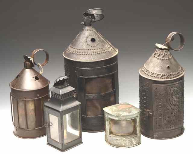 Appraisal: A SIMPSON LAWRENCE CO GLASGOW SHIPS PORT LANTERN and two