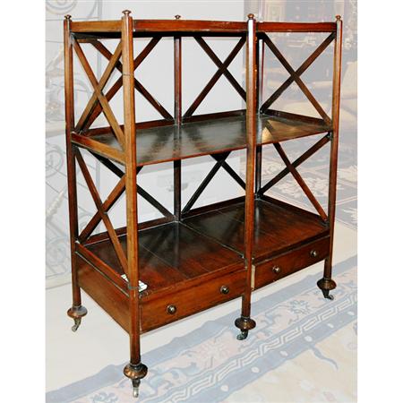 Appraisal: Regency Rosewood Etagere Estimate -