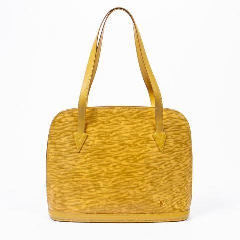 Appraisal: Louis Vuitton Lussac tote bag in yellow Epi leather with