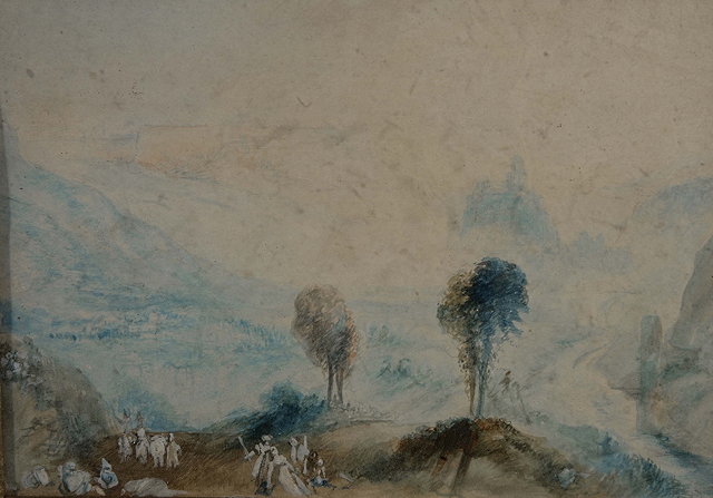 Appraisal: Follower of Joseph Mallord William Turner - Vast landscape view