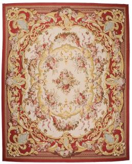 Appraisal: Aubusson Style Carpet mid-late th century floral designs and scrolling