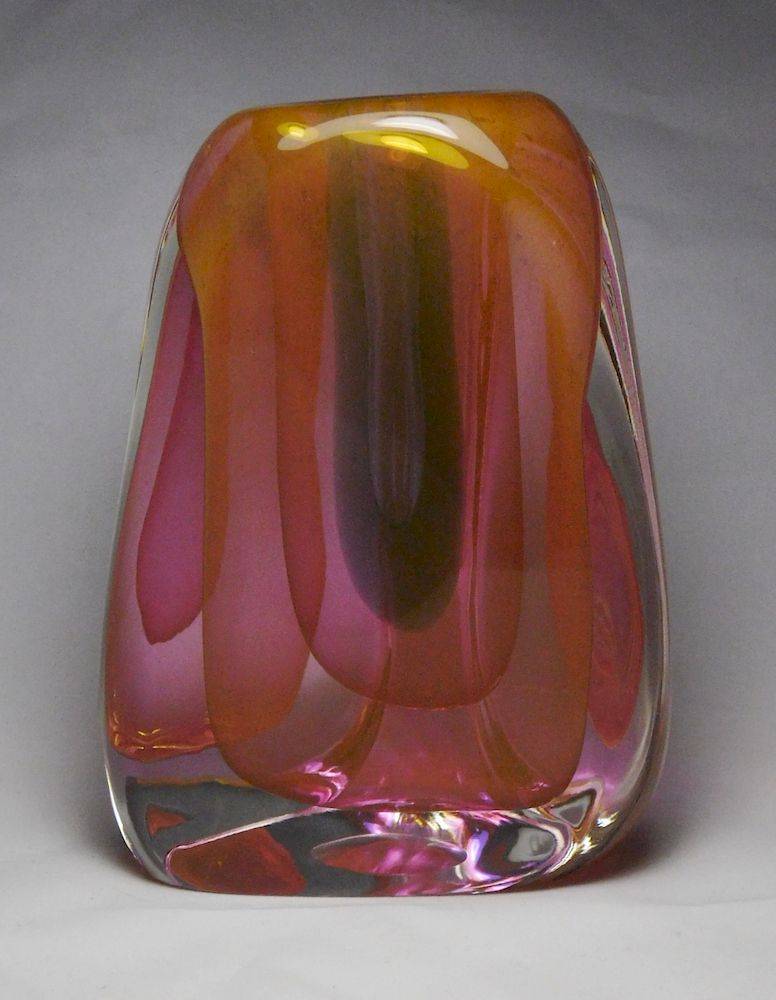 Appraisal: Dominick Labino hot glass sculpture Dominick Labino American - -