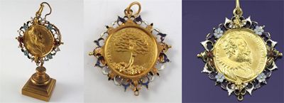 Appraisal: A rare th Century German gold medal of Albrecht VI