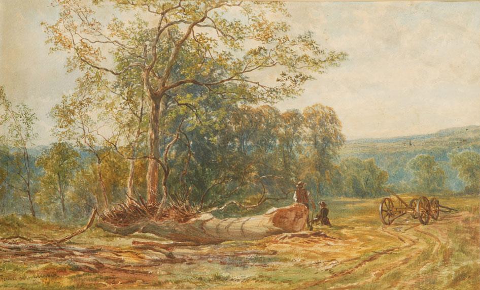 Appraisal: JOHN FAULKNER Felling Oaks - Colney Hatch signed and titled