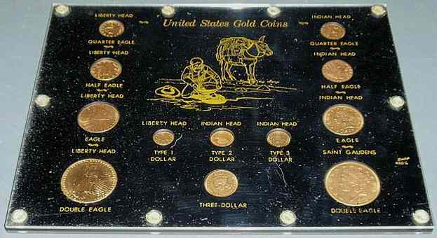 Appraisal: Complete American gold coin type set TY