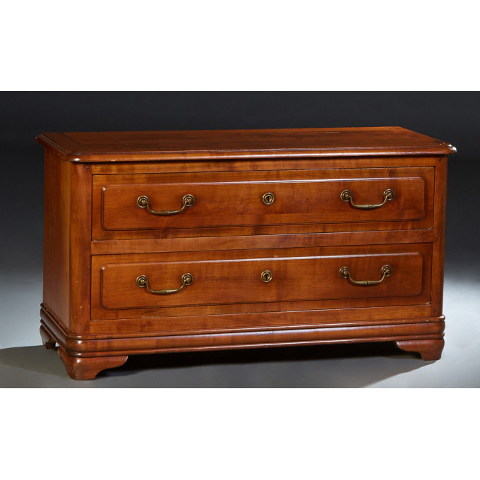 Appraisal: French Provincial Louis Philippe Carved Cherry Commode th c the