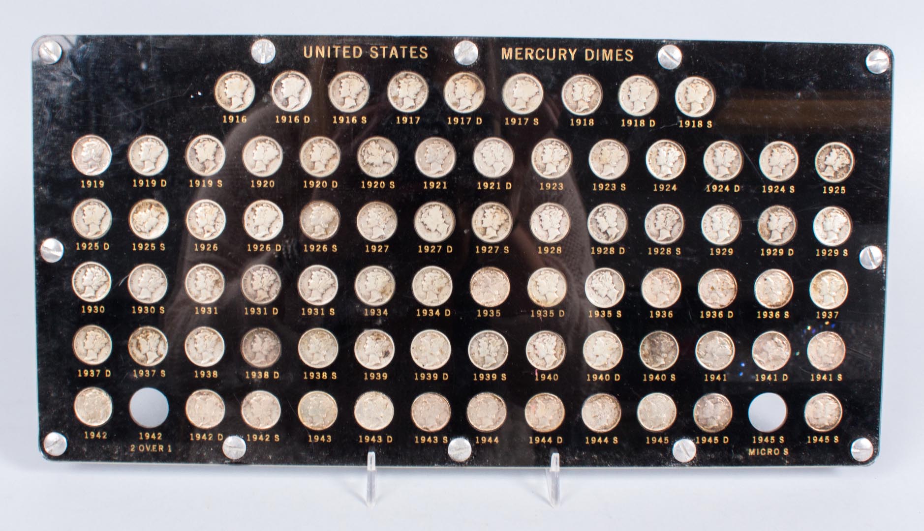 Appraisal: U S Silver Dimes Set of Mercury type - comprising