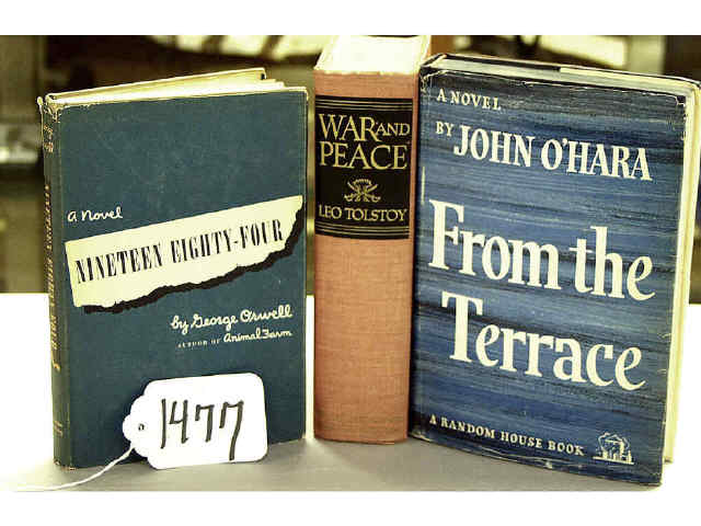 Appraisal: Collection of books including War and Peace The inner sanctum