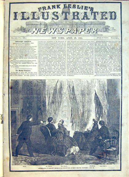 Appraisal: vols Frank Leslie's Illustrated Newspaper New York Jan - Dec