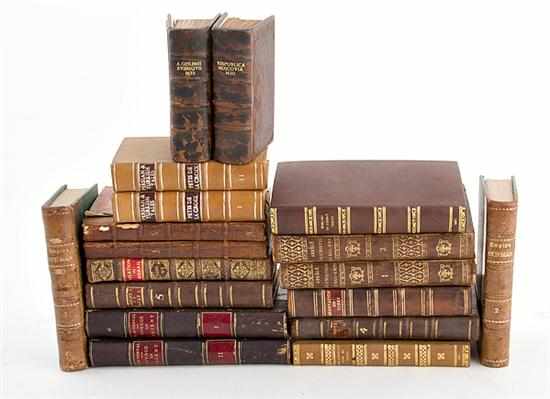 Appraisal: Rare miniature volumes history and literature Du Mont Jean VOYAGES