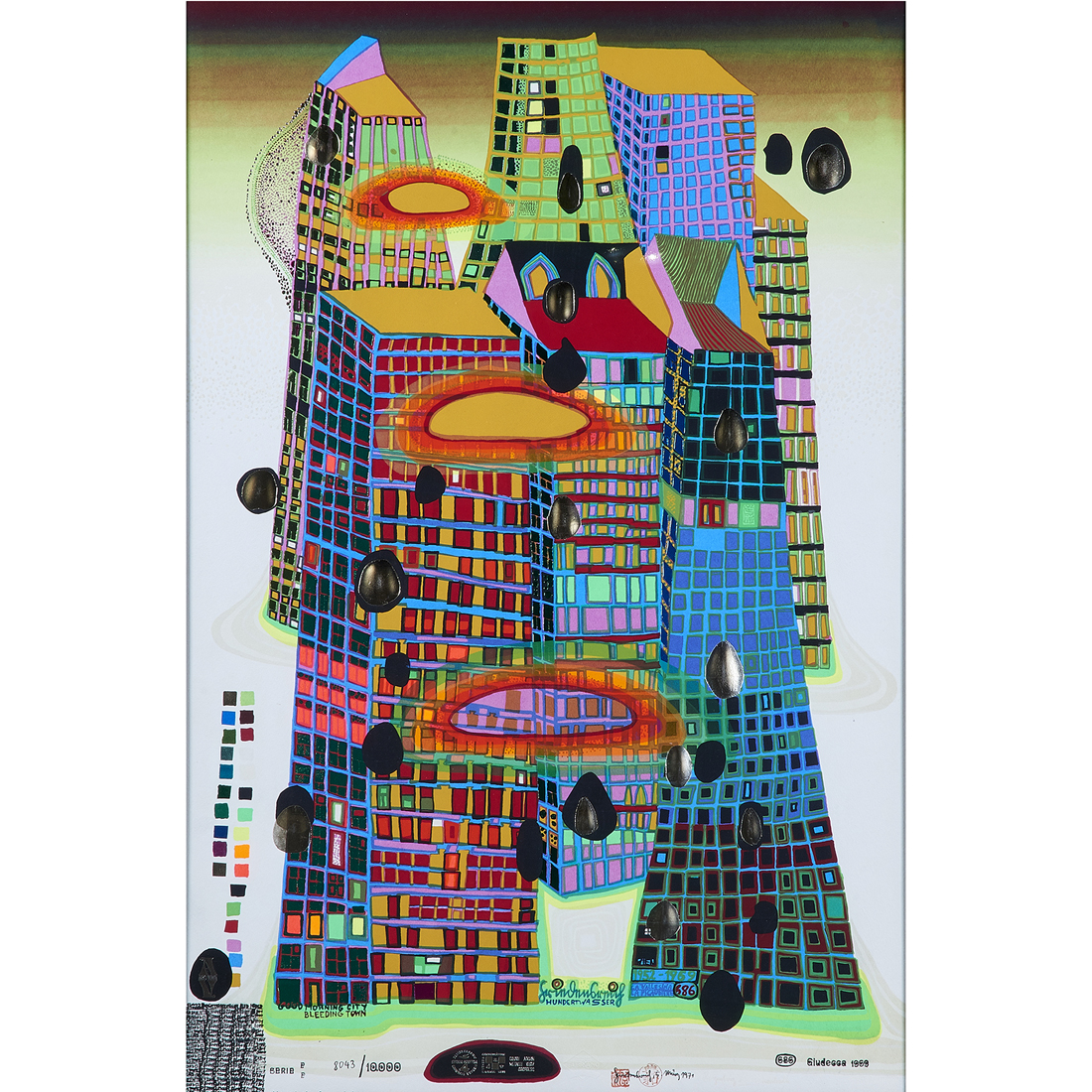 Appraisal: PRINT FRIEDENSREICH HUNDERTWASSER Friedensreich Hundertwasser Austrian - Good Morning City