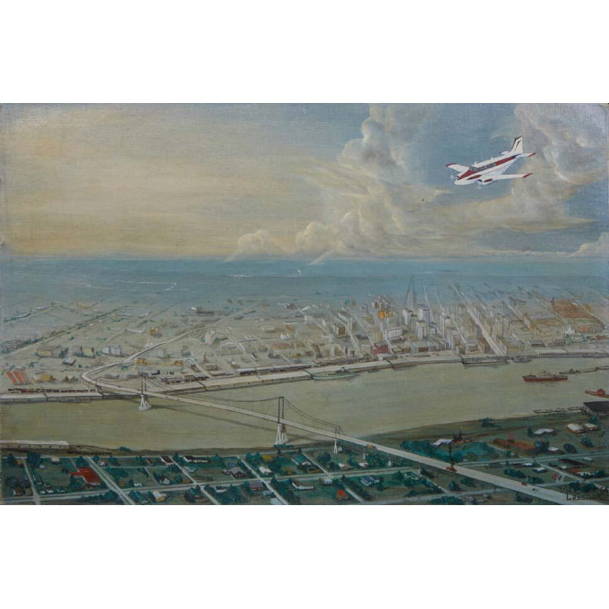 Appraisal: Max Logsdon American View of New Orleans and the Mississippi