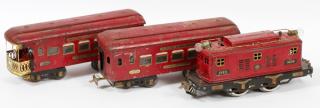 Appraisal: IVES PRE IVES PRE-WAR STANDARD GAUGE PASSENGER TRAIN C PCS