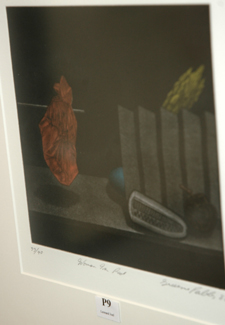 Appraisal: GRAEME PEBBLES WOMAN IN RED MEZZOTINT