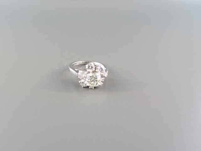 Appraisal: Diamond Ring carat round diamond along with other diamonds total