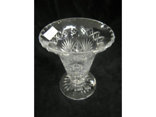 Appraisal: Webb Cut Crystal Vase signed excellent