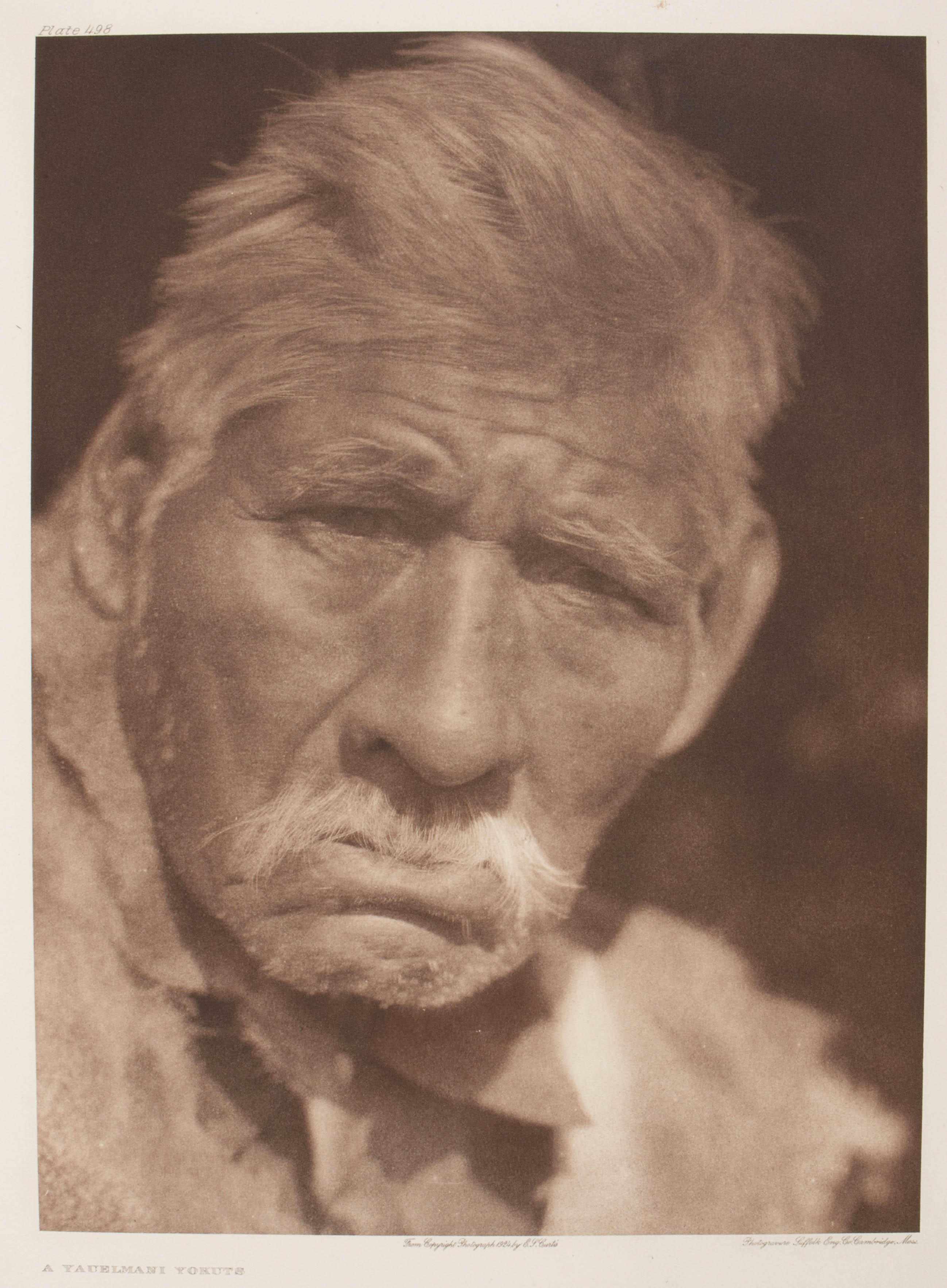 Appraisal: Edward S Curtis American - A Yauelmani Yokuts Large-format photogravure