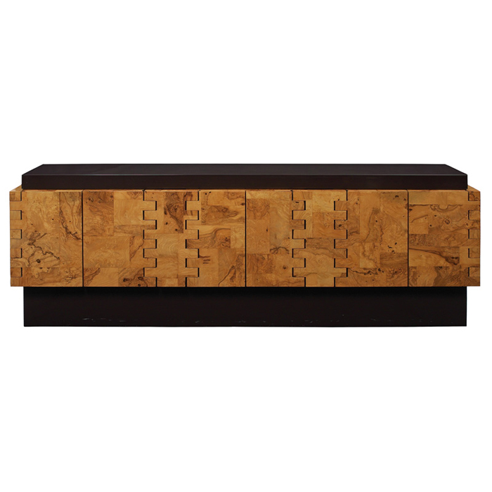 Appraisal: Paul Evans Cityscape sideboard by Directional six-door form with patchwork