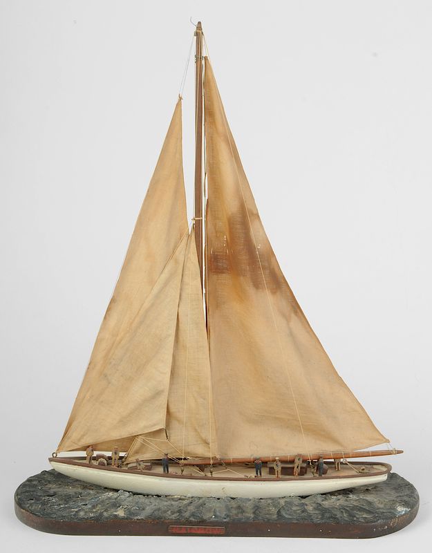 Appraisal: Ship Model of Yacht Rainbow American th century vintage model